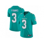 Men's Nike Miami Dolphins #3 Andrew Franks Vapor Untouchable Limited Aqua Green Team Color NFL Jersey