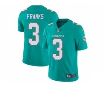 Men's Nike Miami Dolphins #3 Andrew Franks Vapor Untouchable Limited Aqua Green Team Color NFL Jersey