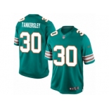 Men's Nike Miami Dolphins #30 Cordrea Tankersley Limited Aqua Green Alternate NFL Jersey