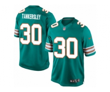 Men's Nike Miami Dolphins #30 Cordrea Tankersley Limited Aqua Green Alternate NFL Jersey