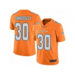 Men's Nike Miami Dolphins #30 Cordrea Tankersley Limited Orange Rush NFL Jersey