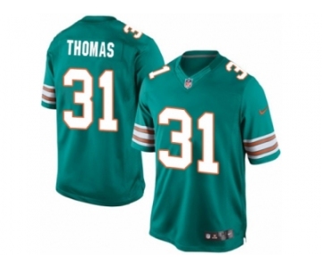 Men's Nike Miami Dolphins #31 Michael Thomas Limited Aqua Green Alternate NFL Jersey