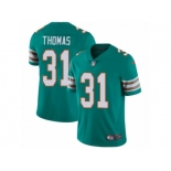 Men's Nike Miami Dolphins #31 Michael Thomas Vapor Untouchable Limited Aqua Green Alternate NFL Jersey