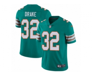 Men's Nike Miami Dolphins #32 Kenyan Drake Vapor Untouchable Limited Aqua Green Alternate NFL Jersey