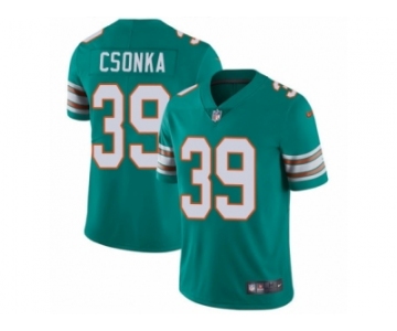 Men's Nike Miami Dolphins #39 Larry Csonka Vapor Untouchable Limited Aqua Green Alternate NFL Jersey