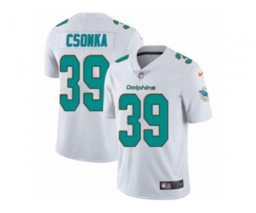 Men's Nike Miami Dolphins #39 Larry Csonka Vapor Untouchable Limited White NFL Jersey