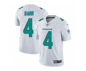 Men's Nike Miami Dolphins #4 Matt Darr Vapor Untouchable Limited White NFL Jersey