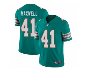 Men's Nike Miami Dolphins #41 Byron Maxwell Vapor Untouchable Limited Aqua Green Alternate NFL Jersey