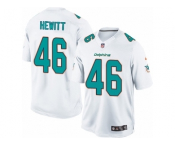 Men's Nike Miami Dolphins #46 Neville Hewitt Limited White NFL Jersey