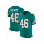 Men's Nike Miami Dolphins #46 Neville Hewitt Vapor Untouchable Limited Aqua Green Alternate NFL Jersey