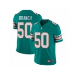 Men's Nike Miami Dolphins #50 Andre Branch Vapor Untouchable Limited Aqua Green Alternate NFL Jersey