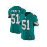 Men's Nike Miami Dolphins #51 Mike Pouncey Vapor Untouchable Limited Aqua Green Alternate NFL Jersey