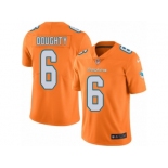 Men's Nike Miami Dolphins #6 Brandon Doughty Limited Orange Rush NFL Jersey