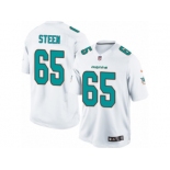 Men's Nike Miami Dolphins #65 Anthony Steen Limited White NFL Jersey