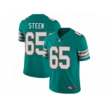 Men's Nike Miami Dolphins #65 Anthony Steen Vapor Untouchable Limited Aqua Green Alternate NFL Jersey