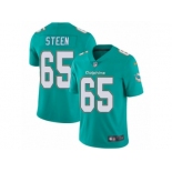 Men's Nike Miami Dolphins #65 Anthony Steen Vapor Untouchable Limited Aqua Green Team Color NFL Jersey