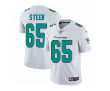 Men's Nike Miami Dolphins #65 Anthony Steen Vapor Untouchable Limited White NFL Jersey