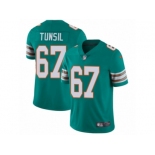 Men's Nike Miami Dolphins #67 Laremy Tunsil Vapor Untouchable Limited Aqua Green Alternate NFL Jersey