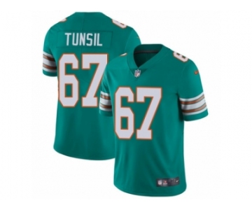 Men's Nike Miami Dolphins #67 Laremy Tunsil Vapor Untouchable Limited Aqua Green Alternate NFL Jersey