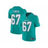 Men's Nike Miami Dolphins #67 Laremy Tunsil Vapor Untouchable Limited Aqua Green Team Color NFL Jersey