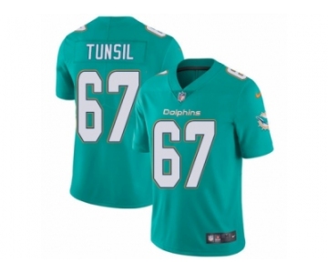 Men's Nike Miami Dolphins #67 Laremy Tunsil Vapor Untouchable Limited Aqua Green Team Color NFL Jersey