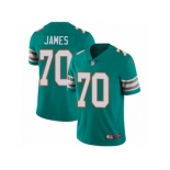 Men's Nike Miami Dolphins #70 Ja'Wuan James Vapor Untouchable Limited Aqua Green Alternate NFL Jersey