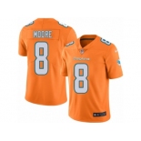 Men's Nike Miami Dolphins #8 Matt Moore Limited Orange Rush NFL Jersey