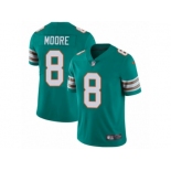 Men's Nike Miami Dolphins #8 Matt Moore Vapor Untouchable Limited Aqua Green Alternate NFL Jersey