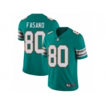 Men's Nike Miami Dolphins #80 Anthony Fasano Vapor Untouchable Limited Aqua Green Alternate NFL Jersey