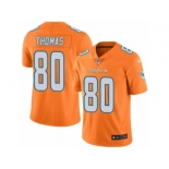 Men's Nike Miami Dolphins #80 Julius Thomas Limited Orange Rush NFL Jersey