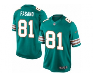 Men's Nike Miami Dolphins #81 Anthony Fasano Limited Aqua Green Alternate NFL Jersey