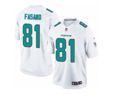 Men's Nike Miami Dolphins #81 Anthony Fasano Limited White NFL Jersey