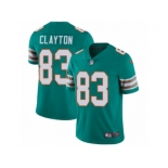 Men's Nike Miami Dolphins #83 Mark Clayton Vapor Untouchable Limited Aqua Green Alternate NFL Jersey