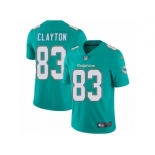 Men's Nike Miami Dolphins #83 Mark Clayton Vapor Untouchable Limited Aqua Green Team Color NFL Jersey