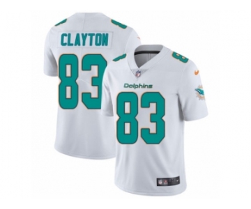 Men's Nike Miami Dolphins #83 Mark Clayton Vapor Untouchable Limited White NFL Jersey