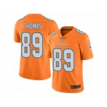 Men's Nike Miami Dolphins #89 Julius Thomas Limited Orange Rush NFL Jersey