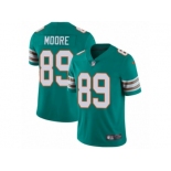 Men's Nike Miami Dolphins #89 Nat Moore Vapor Untouchable Limited Aqua Green Alternate NFL Jersey