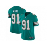 Men's Nike Miami Dolphins #91 Cameron Wake Vapor Untouchable Limited Aqua Green Alternate NFL Jersey