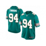 Men's Nike Miami Dolphins #94 Lawrence Timmons Limited Aqua Green Alternate NFL Jersey