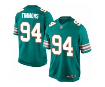 Men's Nike Miami Dolphins #94 Lawrence Timmons Limited Aqua Green Alternate NFL Jersey