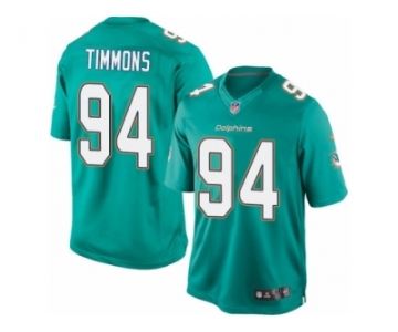 Men's Nike Miami Dolphins #94 Lawrence Timmons Limited Aqua Green Team Color NFL Jersey