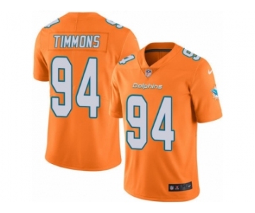 Men's Nike Miami Dolphins #94 Lawrence Timmons Limited Orange Rush NFL Jersey