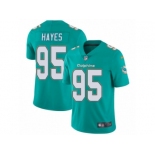 Men's Nike Miami Dolphins #95 William Hayes Vapor Untouchable Limited Aqua Green Team Color NFL Jersey