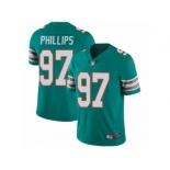 Men's Nike Miami Dolphins #97 Jordan Phillips Vapor Untouchable Limited Aqua Green Alternate NFL Jersey