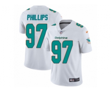 Men's Nike Miami Dolphins #97 Jordan Phillips Vapor Untouchable Limited White NFL Jersey