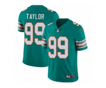 Men's Nike Miami Dolphins #99 Jason Taylor Vapor Untouchable Limited Aqua Green Alternate NFL Jersey