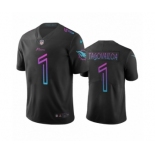 Miami Dolphins #1 Tua Tagovailoa Black City Edition Vapor Limited Jersey