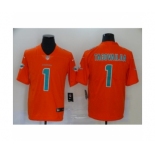 Miami Dolphins #1 Tua Tagovailoa Limited Orange Vapor Untouchable Football Jersey