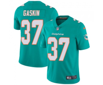 Nike Dolphins #37 Myles Gaskin Aqua Green Team Color Men's Stitched NFL Vapor Untouchable Limited Jersey