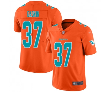 Nike Dolphins #37 Myles Gaskin Orange Men's Stitched NFL Limited Inverted Legend Jersey